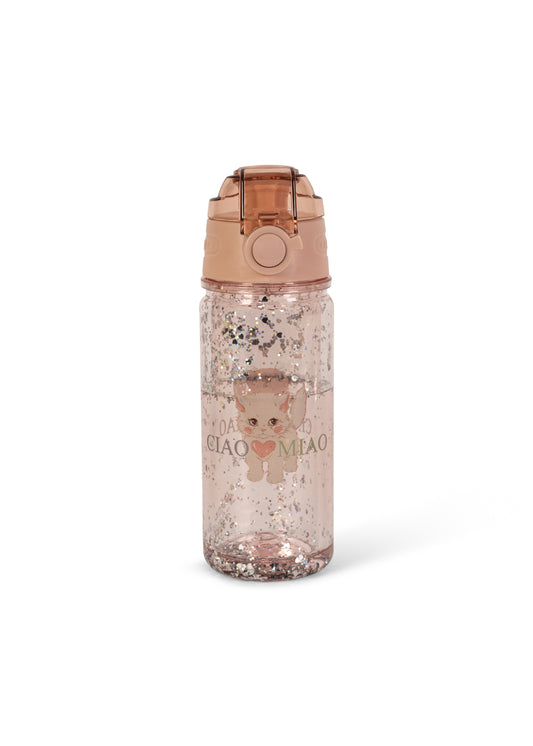 Konges Sløjd | Glitter drinkfles met rietje - Ciao Miao