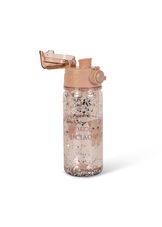 Konges Sløjd | Glitter drinkfles met rietje - Ciao Miao