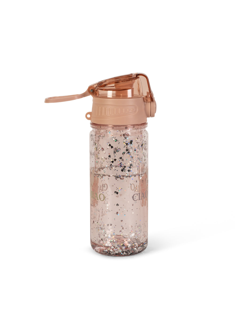 Konges Sløjd | Glitter drinkfles met rietje - Ciao Miao