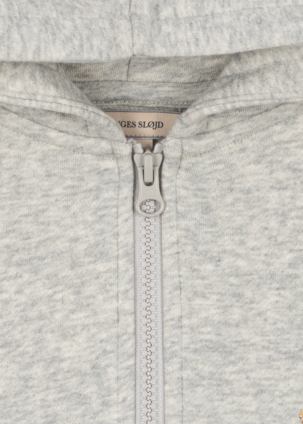 Konges Sløjd | Lou Sweat Zip Hood GOTS – Grey Melange met tijgerprint