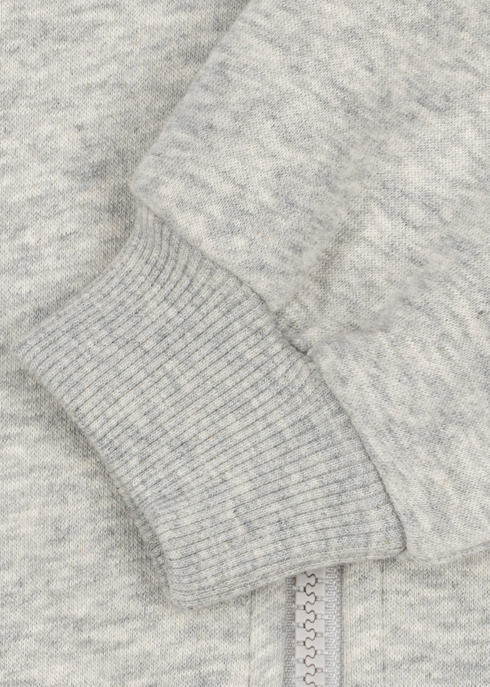 Konges Sløjd | Lou Sweat Zip Hood GOTS – Grey Melange met tijgerprint