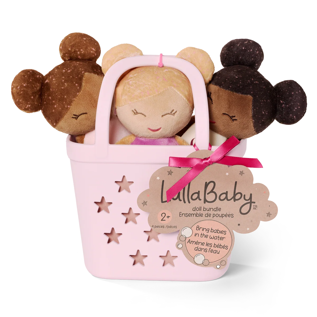 Lullababy | badpoppen set – 3 badpoppen in mandje