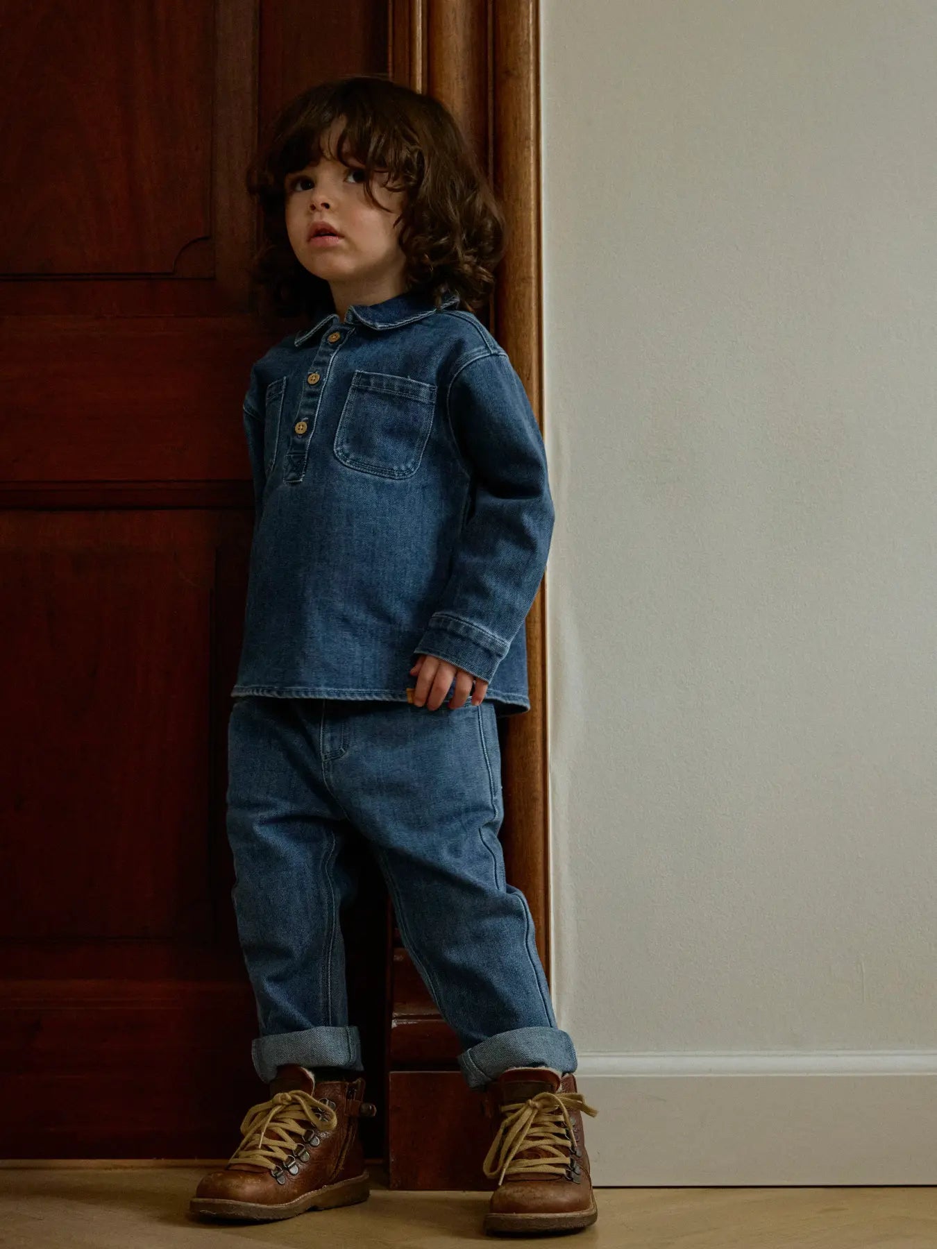 Lil Atelier | Obello Loose Jeans | Dark Blue Denim