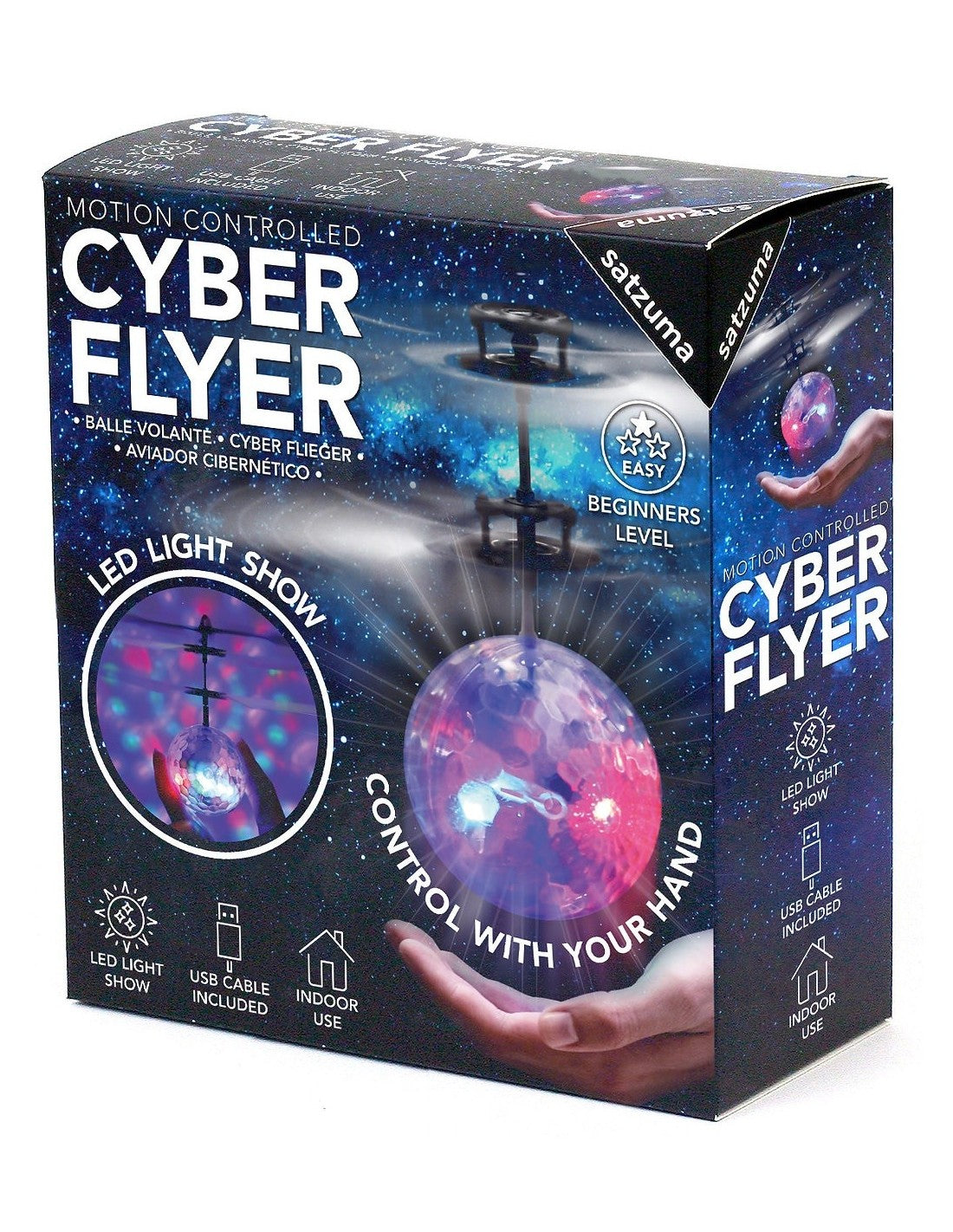 Satzuma | Cyber Flyer – Handgestuurde Drone met LED Lichtshow