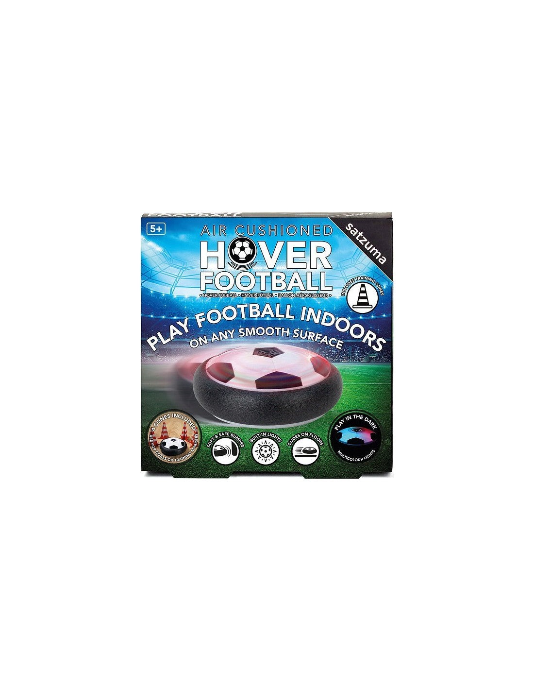 Satzuma | Hover Voetbal voor Binnen – Zwevende Indoor Voetbal met LED