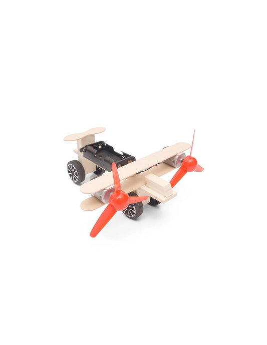 Satzuma | STEM Bouwpakket – Twin Engine Biplane Vliegtuig