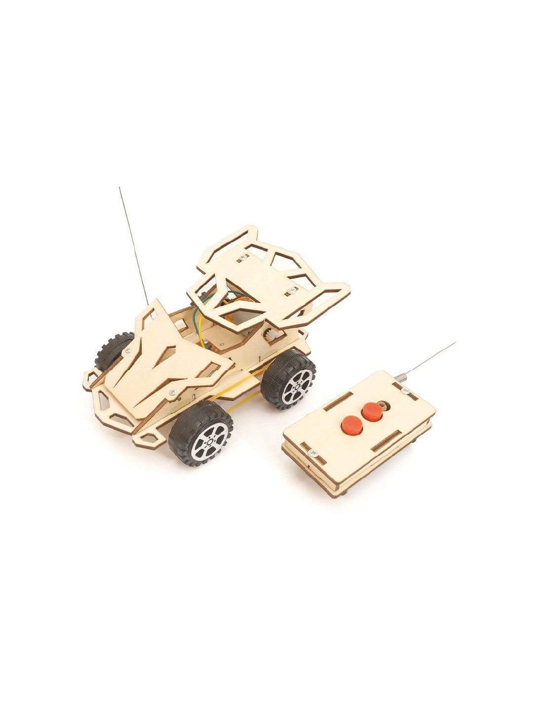 Satzuma | STEM Wooden RC Car – Bouw je Eigen Afstandsbestuurbare Auto