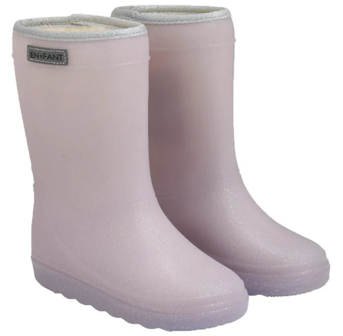 ENFANT Regenlaarzen Glitter Lila – Gevoerd
