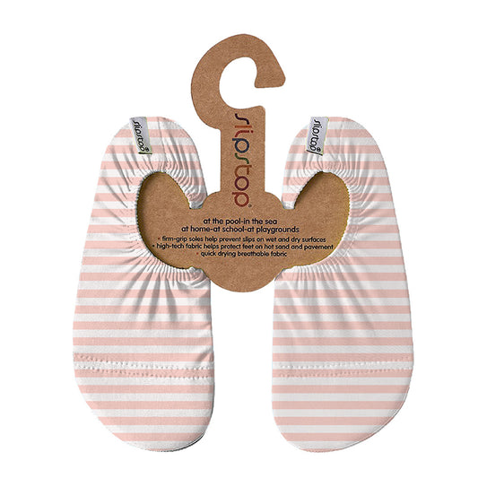 Slipstop | Waterschoenen streep roze - Breeze - antislip