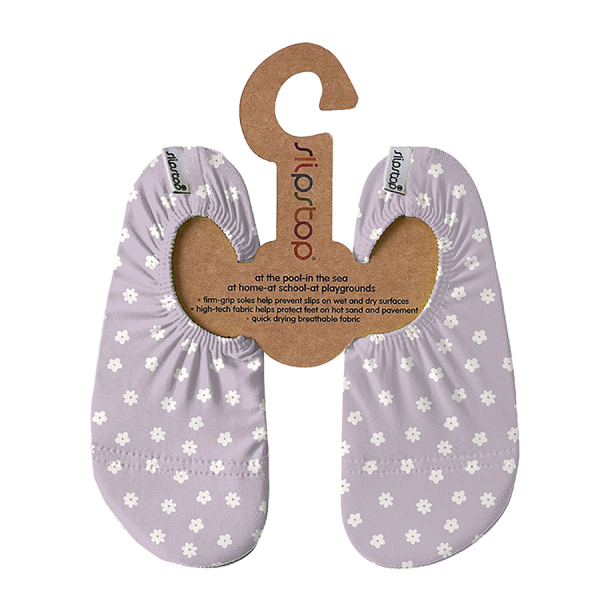 Slipstop | Waterschoenen Lila stip - Clara - antislip