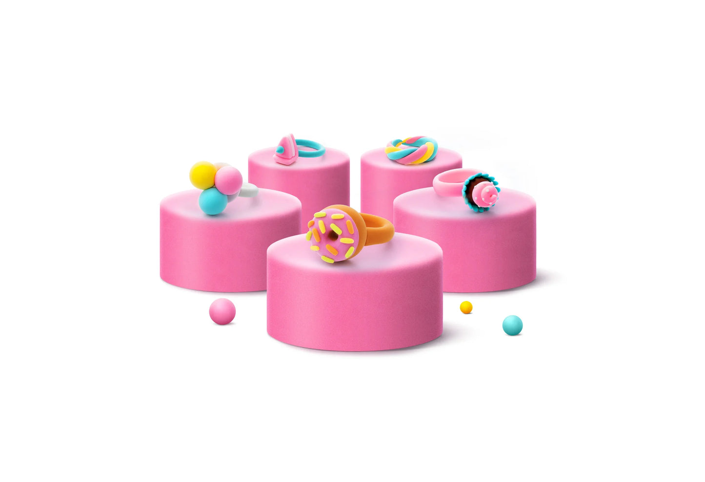 Hey Clay | Bijou Sweet Rings – Klei Set Snoep Ringen Maken