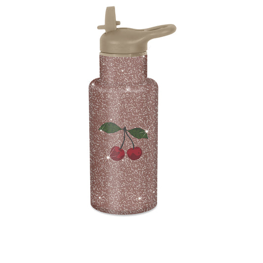 Konges Sløjd | Drinkfles met glitters - kersen