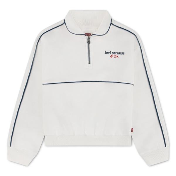 Levi's Kids LVG Meet And Greet Half Zip Egret - Meisjes