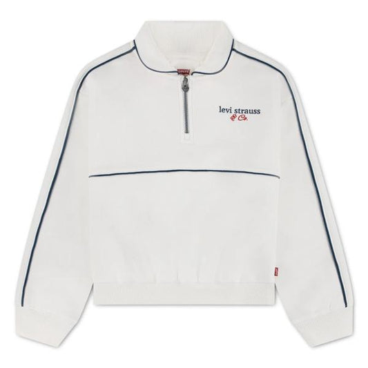 Levi's Kids LVG Meet And Greet Half Zip Egret - Meisjes