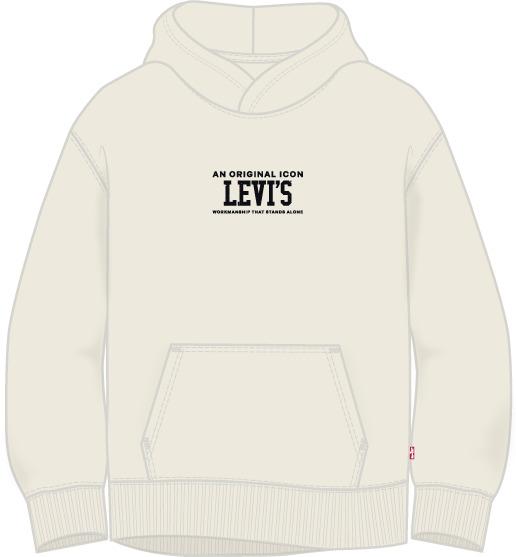 Levi's Kids LVB Rev The Engine Hoodie Egret - Jongens